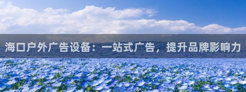 杏宇平台登录步骤图：海口户外广告设备：一站式广告，提升品牌影响力
