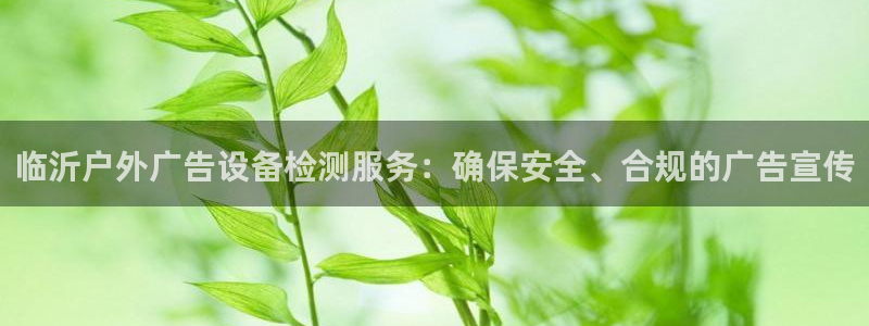 杏宇平台代理怎么赚钱的：临沂户外广告设备检测服务：确保安全、合规的广告宣传