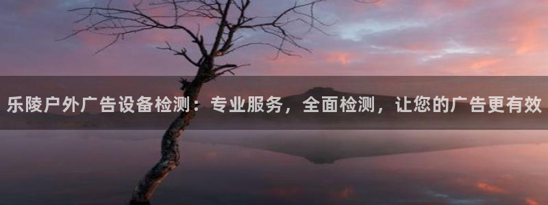 杏宇平台登录方法：乐陵户外广告设备检测：专业服务，全面检测，让您的广告更有效