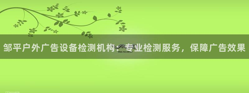 杏宇代理注册：邹平户外广告设备检测机构：专业检测服务，保障广告效果
