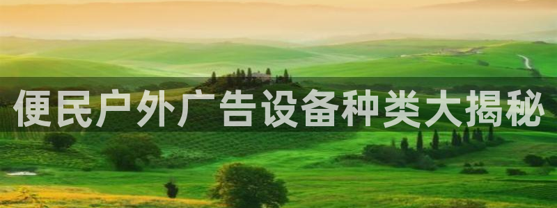 杏宇平台代理多少钱一个月：便民户外广告设备种类大揭秘