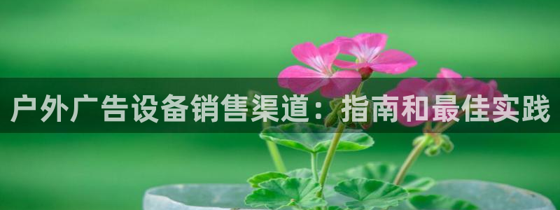 杏宇平台代理怎么赚钱的：户外广告设备销售渠道：指南和最佳实践