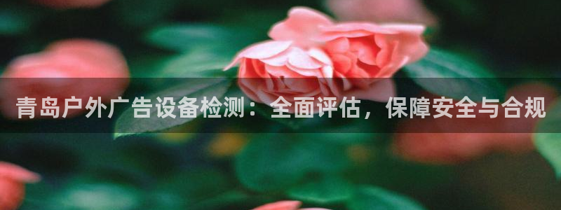 杏宇平台招商怎么样：青岛户外广告设备检测
