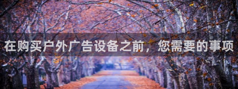 杏宇平台招商：在购买户外广告设备之前，您需要的事项